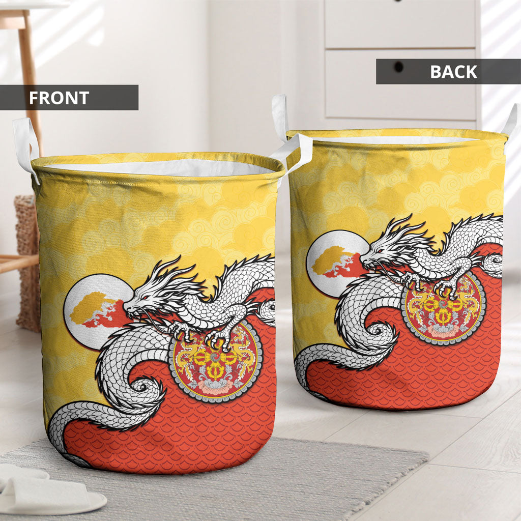 Bhutan Laundry Basket Druk Thunder Dragon Pattern