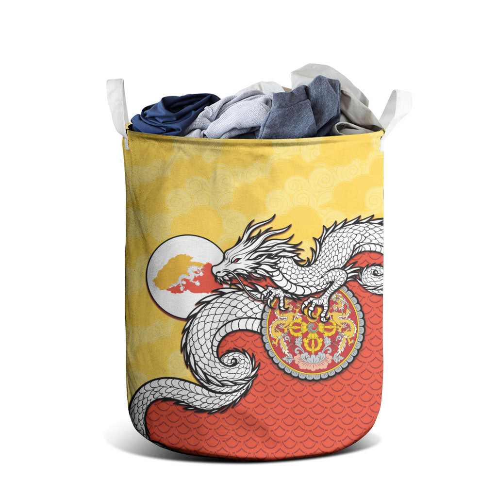 Bhutan Laundry Basket Druk Thunder Dragon Pattern