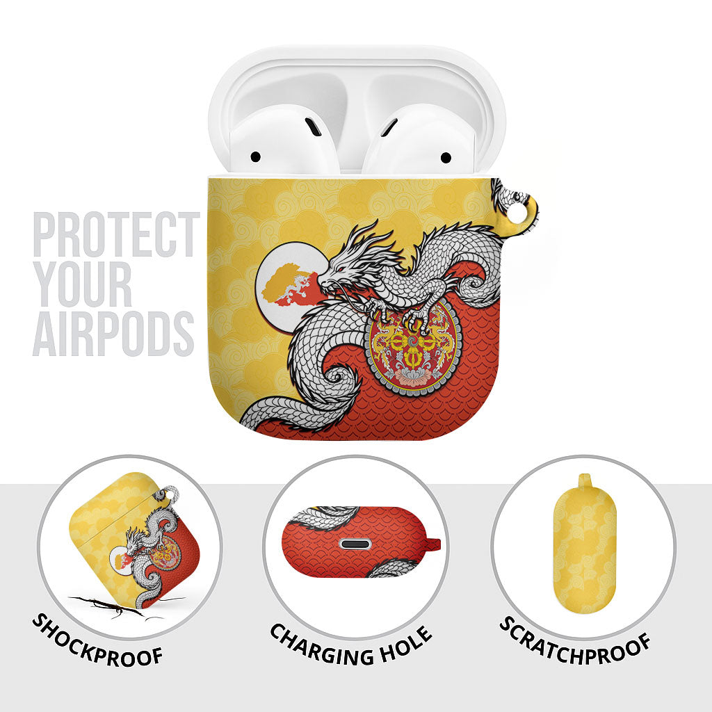 Bhutan AirPods Case Druk Thunder Dragon Pattern