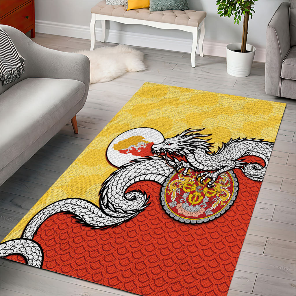 Bhutan Area Rug Druk Thunder Dragon Pattern