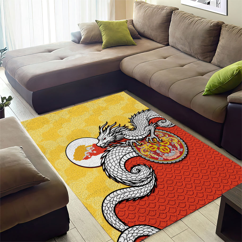 Bhutan Area Rug Druk Thunder Dragon Pattern