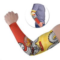 Personalized Bhutan Arm Sleeves Druk Thunder Dragon Pattern