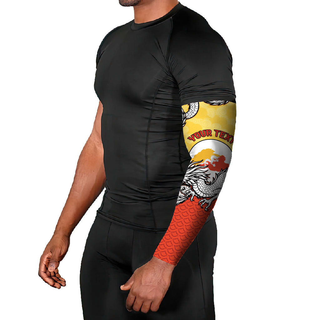 Personalized Bhutan Arm Sleeves Druk Thunder Dragon Pattern