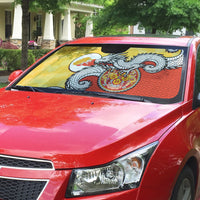Bhutan Auto Sun Shade Druk Thunder Dragon Pattern