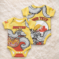 Personalized Bhutan Baby Onesie Druk Thunder Dragon Pattern