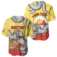 Personalized Bhutan Baseball Jersey Druk Thunder Dragon Pattern