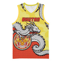 Personalized Bhutan Basketball Jersey Druk Thunder Dragon Pattern