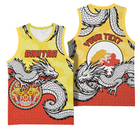 Personalized Bhutan Basketball Jersey Druk Thunder Dragon Pattern