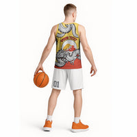 Personalized Bhutan Basketball Jersey Druk Thunder Dragon Pattern