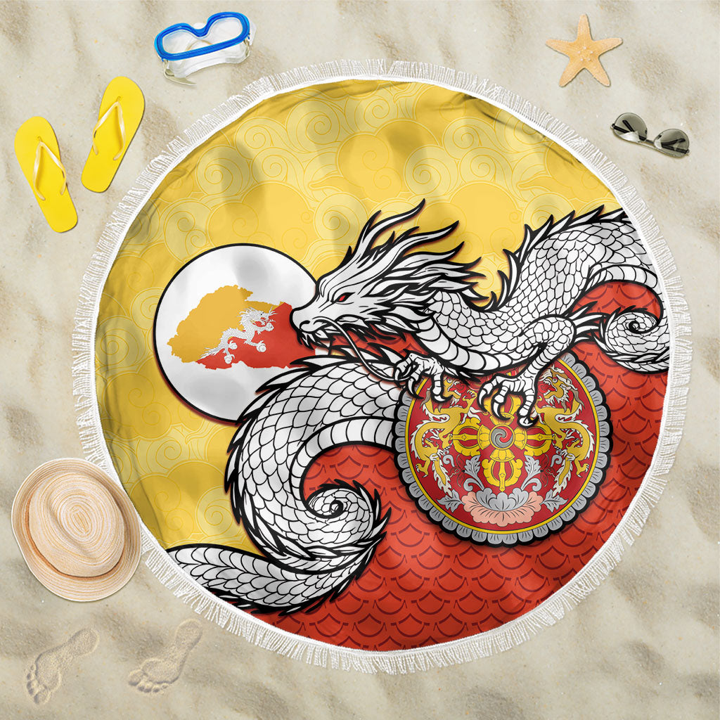 Bhutan Beach Blanket Druk Thunder Dragon Pattern