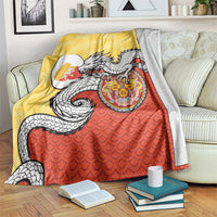 Bhutan Blanket Druk Thunder Dragon Pattern