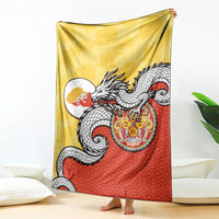 Bhutan Blanket Druk Thunder Dragon Pattern