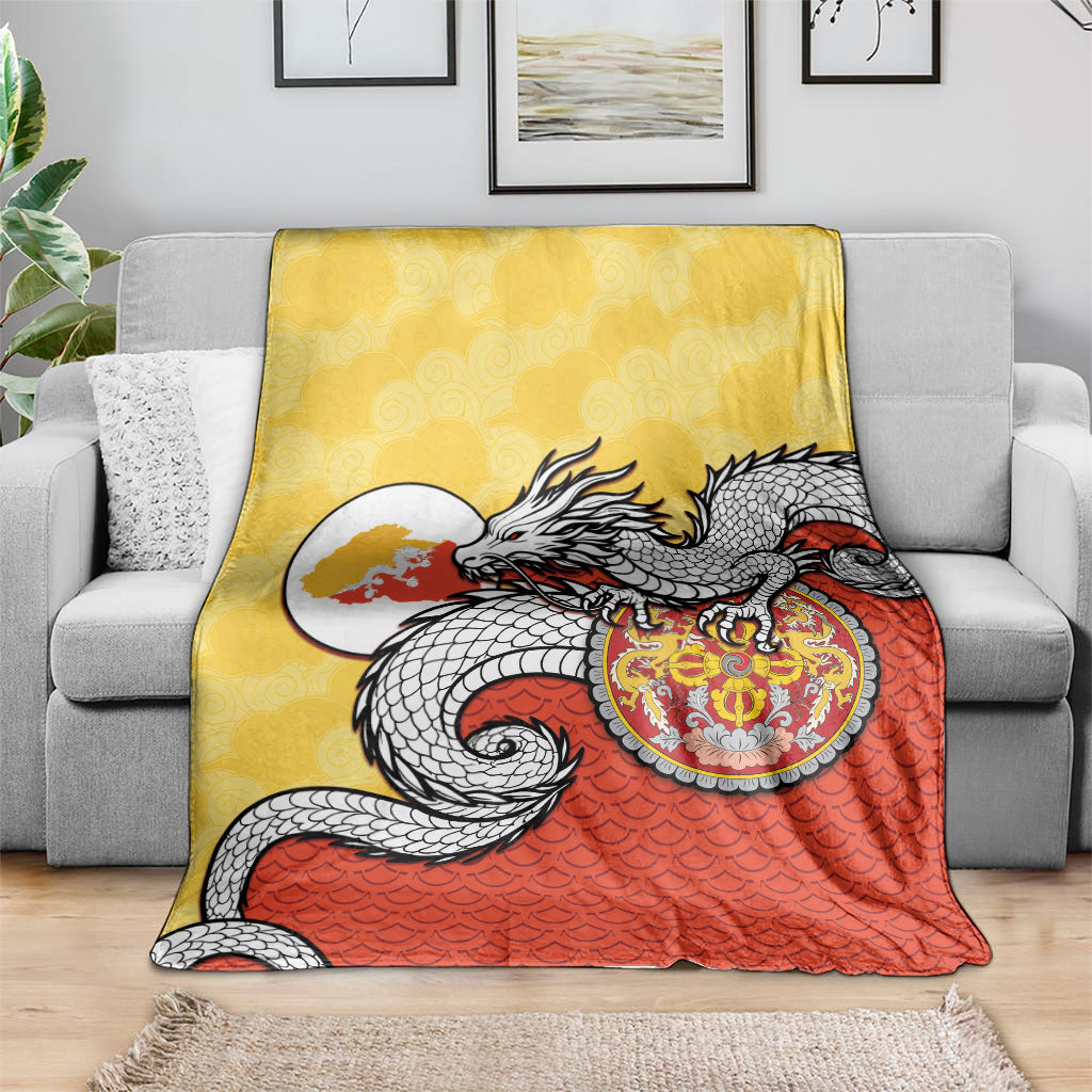 Bhutan Blanket Druk Thunder Dragon Pattern