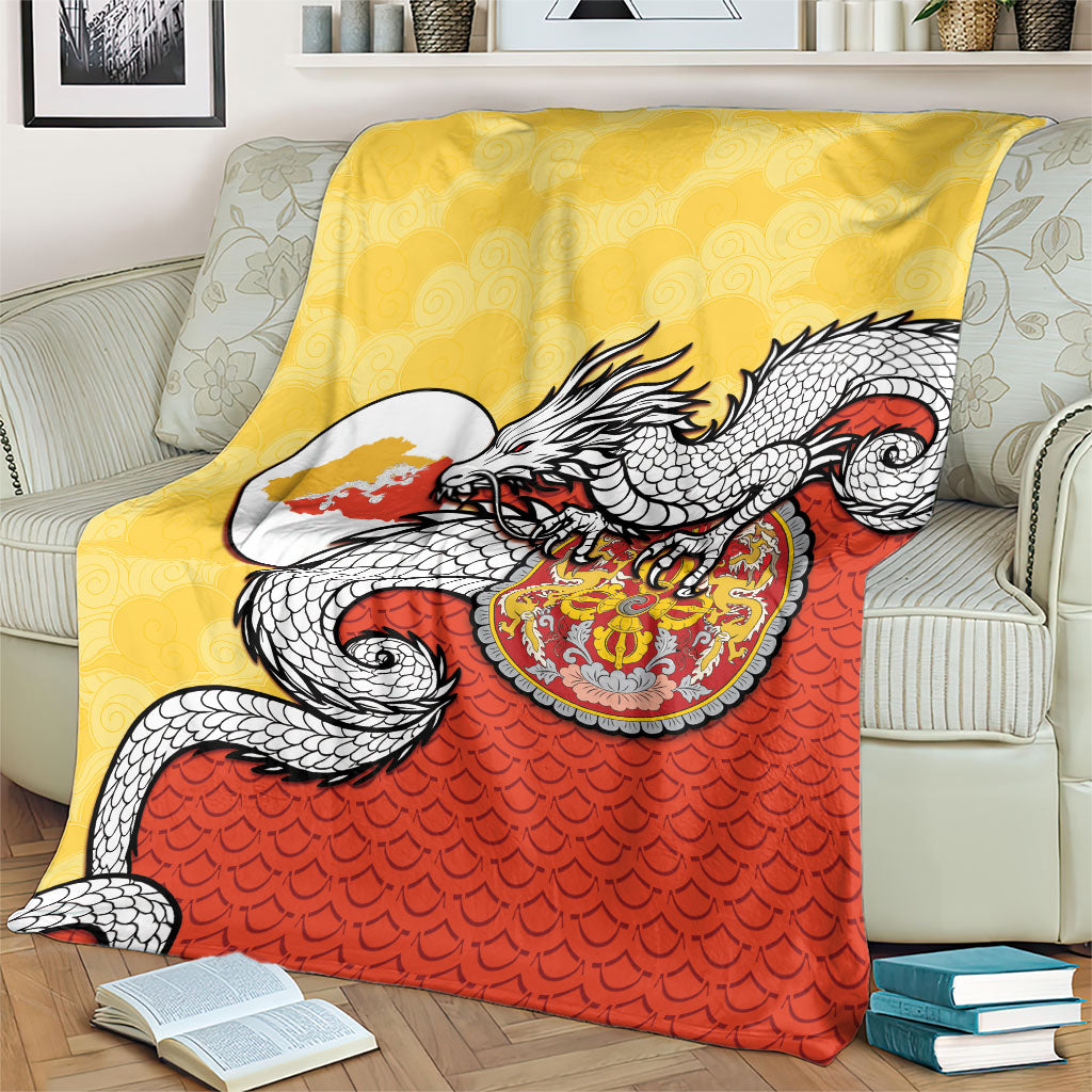Bhutan Blanket Druk Thunder Dragon Pattern