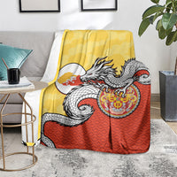 Bhutan Blanket Druk Thunder Dragon Pattern