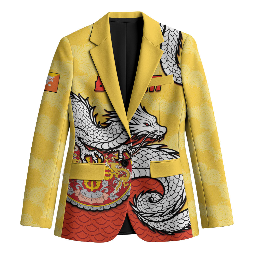 Personalized Bhutan Blazer Druk Thunder Dragon Pattern
