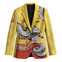 Personalized Bhutan Blazer Druk Thunder Dragon Pattern