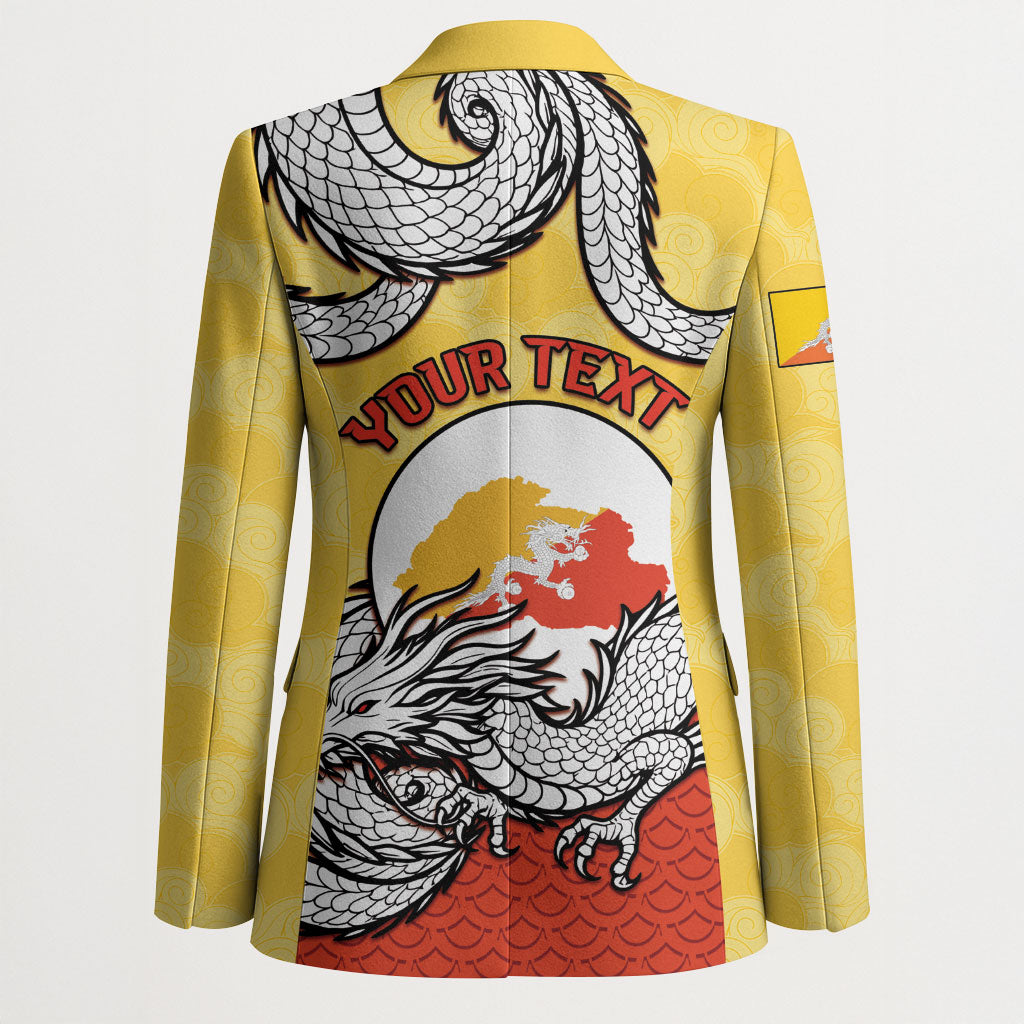 Personalized Bhutan Blazer Druk Thunder Dragon Pattern