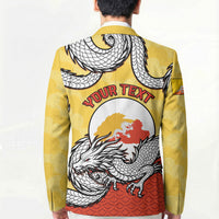 Personalized Bhutan Blazer Druk Thunder Dragon Pattern