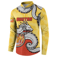 Personalized Bhutan Button Sweatshirt Druk Thunder Dragon Pattern