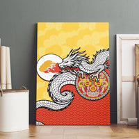Bhutan Canvas Wall Art Druk Thunder Dragon Pattern