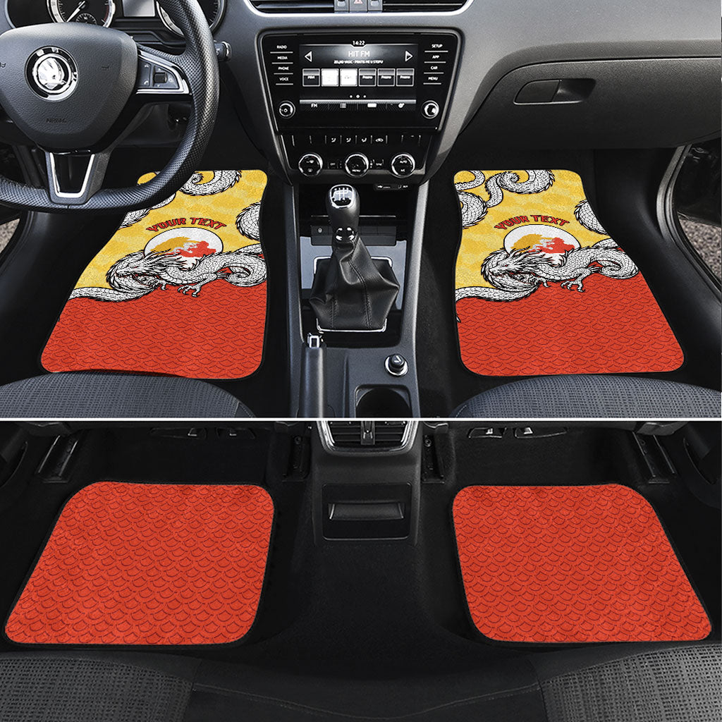 Personalized Bhutan Car Mats Druk Thunder Dragon Pattern