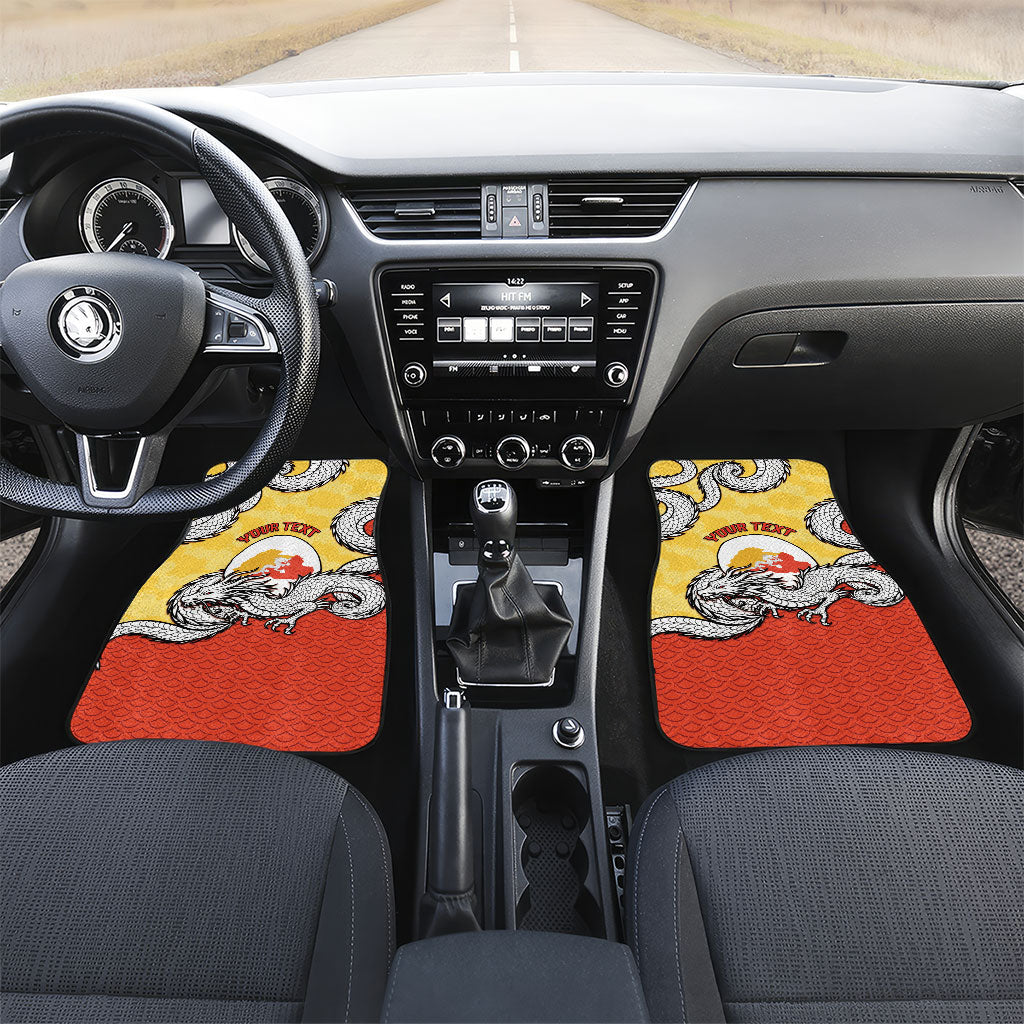 Personalized Bhutan Car Mats Druk Thunder Dragon Pattern