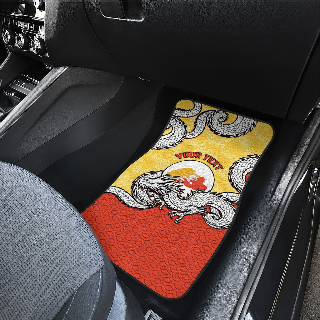 Personalized Bhutan Car Mats Druk Thunder Dragon Pattern