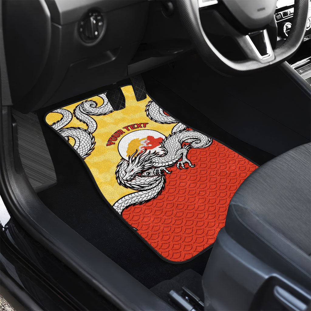 Personalized Bhutan Car Mats Druk Thunder Dragon Pattern