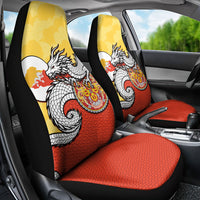 Bhutan Car Seat Cover Druk Thunder Dragon Pattern