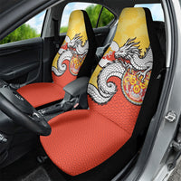 Bhutan Car Seat Cover Druk Thunder Dragon Pattern