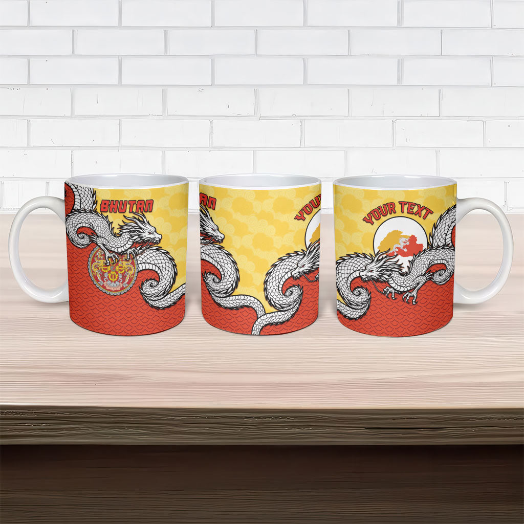 Personalized Bhutan Ceramic Mug Druk Thunder Dragon Pattern