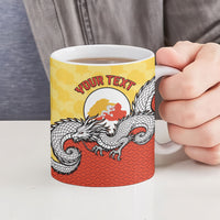 Personalized Bhutan Ceramic Mug Druk Thunder Dragon Pattern
