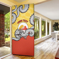 Personalized Bhutan Door Cover Druk Thunder Dragon Pattern