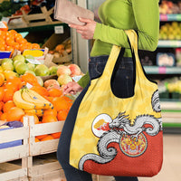 Bhutan Grocery Bag Druk Thunder Dragon Pattern