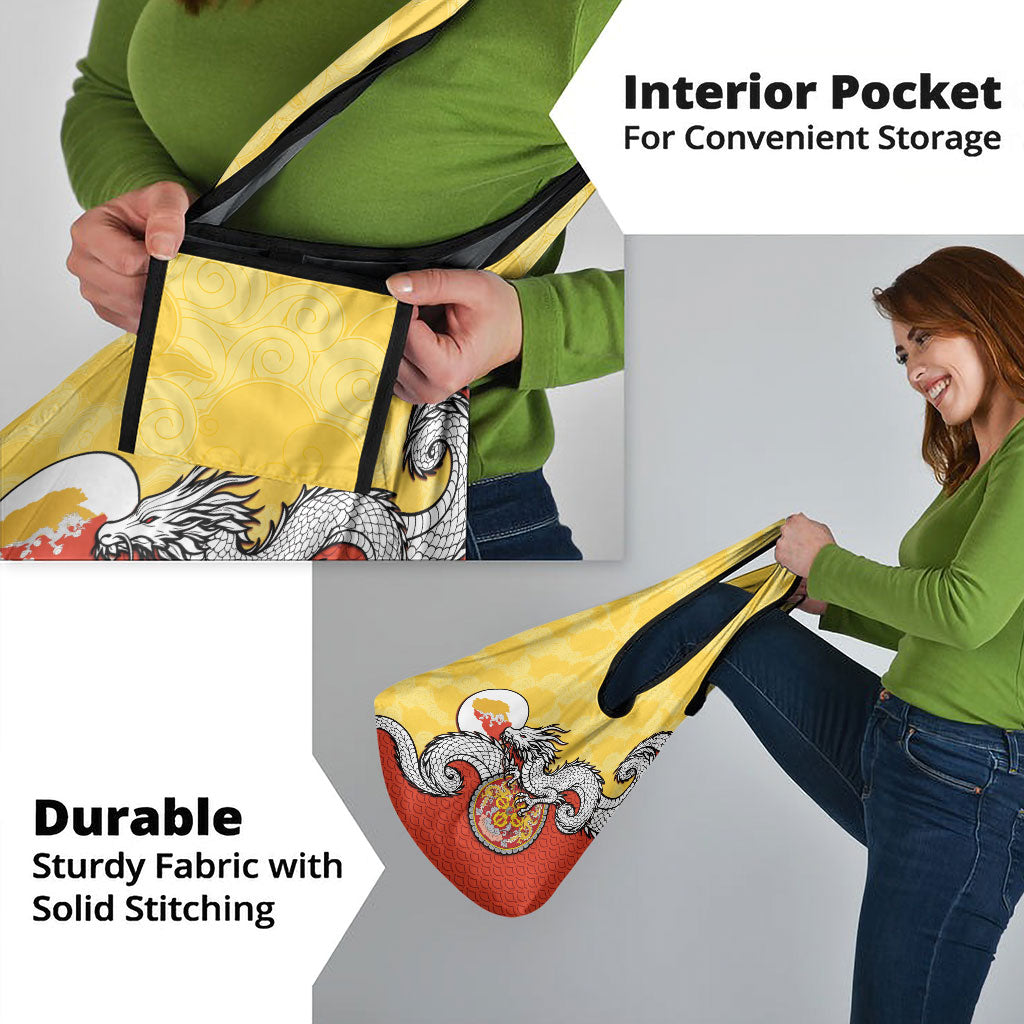 Bhutan Grocery Bag Druk Thunder Dragon Pattern