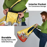 Bhutan Grocery Bag Druk Thunder Dragon Pattern