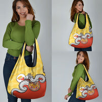Bhutan Grocery Bag Druk Thunder Dragon Pattern