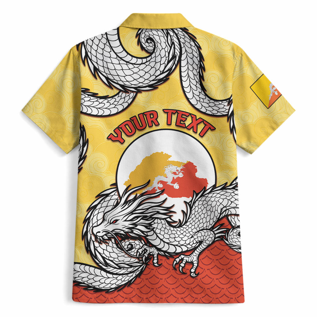 Personalized Bhutan Hawaiian Shirt Druk Thunder Dragon Pattern