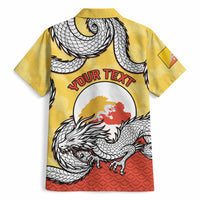 Personalized Bhutan Hawaiian Shirt Druk Thunder Dragon Pattern