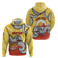 Personalized Bhutan Hoodie Druk Thunder Dragon Pattern