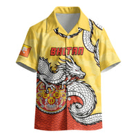 Personalized Bhutan Kid Hawaiian Shirt Druk Thunder Dragon Pattern