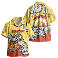 Personalized Bhutan Kid Hawaiian Shirt Druk Thunder Dragon Pattern