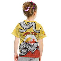 Personalized Bhutan Kid T Shirt Druk Thunder Dragon Pattern