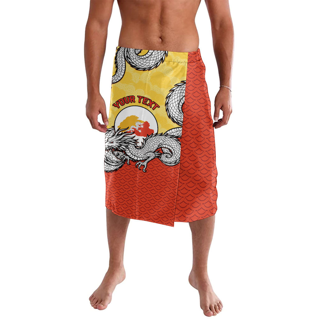 Personalized Bhutan Lavalava Druk Thunder Dragon Pattern
