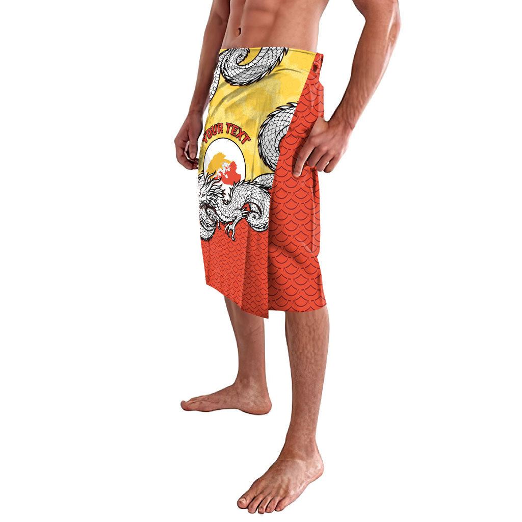 Personalized Bhutan Lavalava Druk Thunder Dragon Pattern
