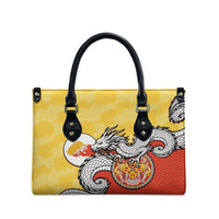 Bhutan Leather Bag Druk Thunder Dragon Pattern