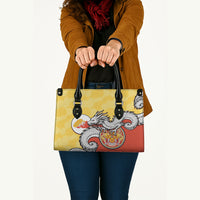 Bhutan Leather Bag Druk Thunder Dragon Pattern
