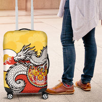 Bhutan Luggage Cover Druk Thunder Dragon Pattern