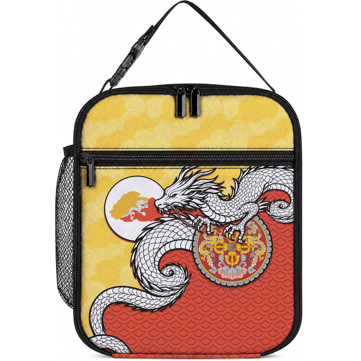Bhutan Lunch Bag Druk Thunder Dragon Pattern